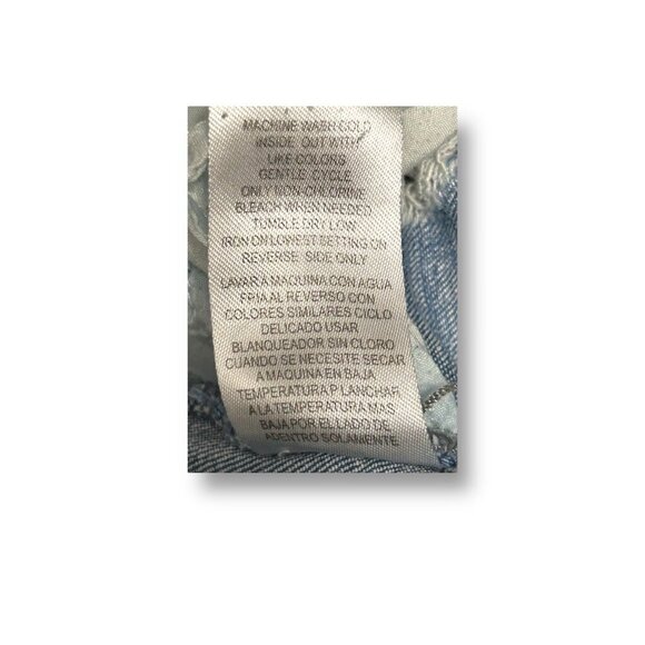 Democracy Seamless Ankle Skimmer Distressed Raw Hem Medium Wash Blue Jeans 14 - Picture 9 of 10